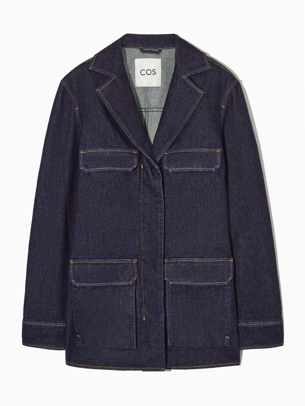 COS Dark Denim Utility-Style Jacket